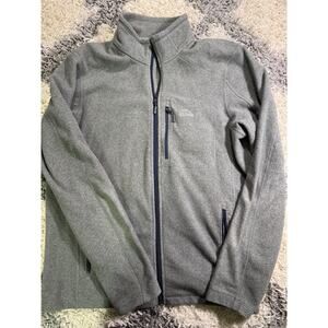 LL BEAN Trail Fleece Full Zip Jacket Grey Men’s Medium outdoors‎ hiking